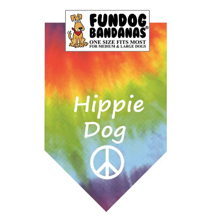 FunDog Bandanas Hippie Dog Bandana