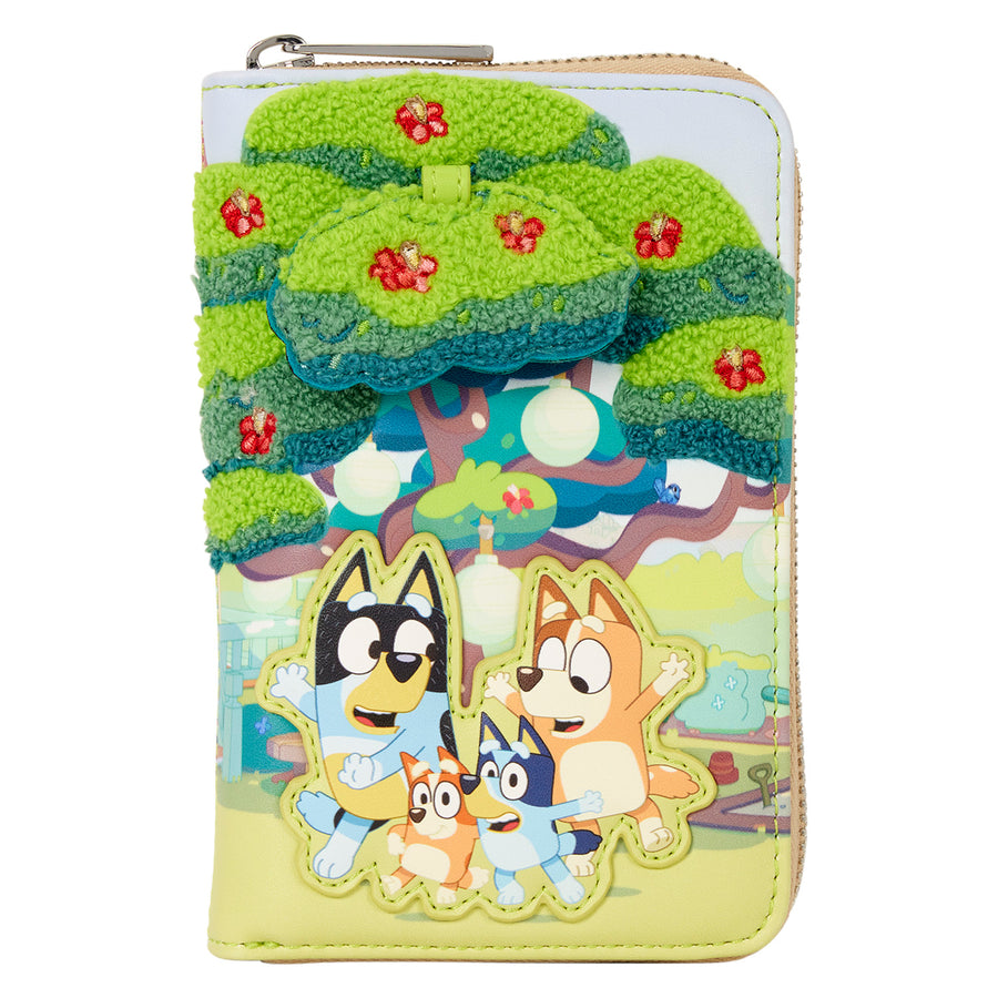 Loungefly Bluey Backyard Zip-Around Wallet