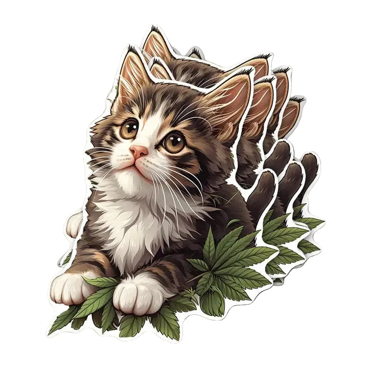 420 Kitty Sticker - 2"