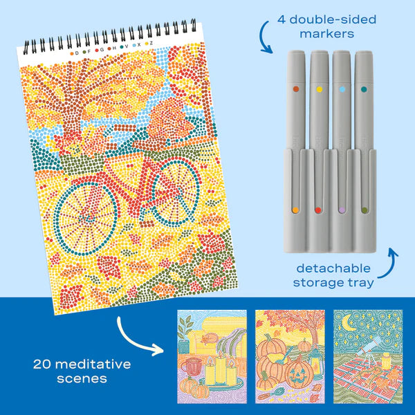 Lifelines™ FlowArt: Dot-By-Letter Sweater Weather Coloring Pad