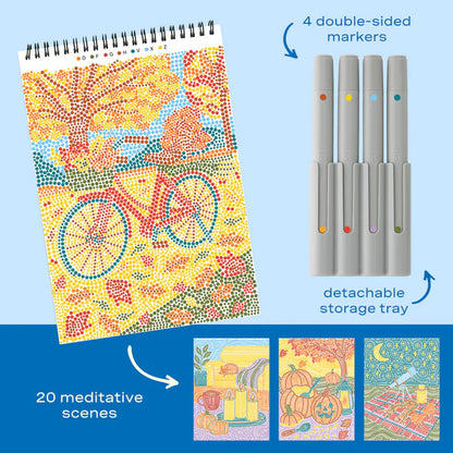 Lifelines™ FlowArt: Dot-By-Letter Sweater Weather Coloring Pad