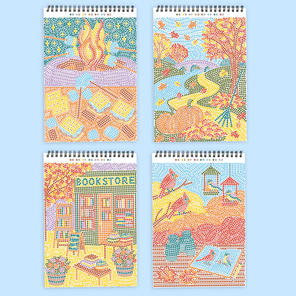 Lifelines™ FlowArt: Dot-By-Letter Sweater Weather Coloring Pad