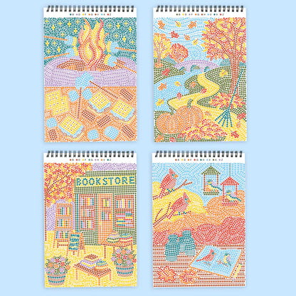 Lifelines™ FlowArt: Dot-By-Letter Sweater Weather Coloring Pad