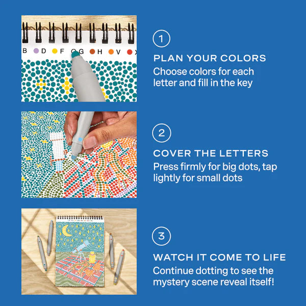 Lifelines™ FlowArt: Dot-By-Letter Sweater Weather Coloring Pad