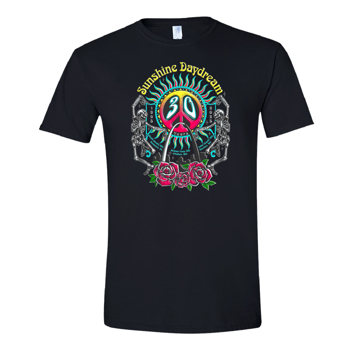 Sunshine Daydream 30th Anniversary Commemorative T-Shirt - Black