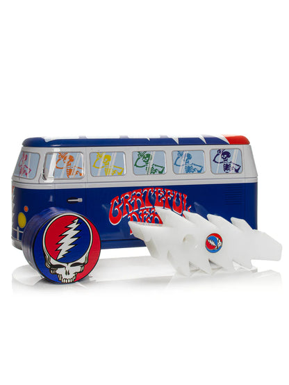 Grateful Dead x Gear Premium 6" Lightning Bolt Hand Pipe & Grinder Set with Collectable Bus Tin
