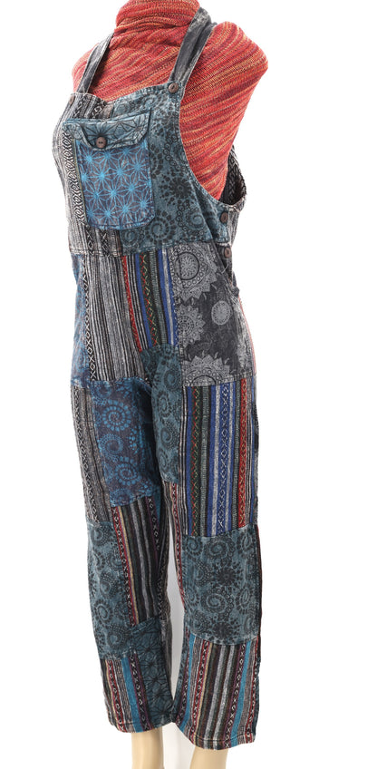 Gheri & Cotton Handwoven Patchwork Overalls