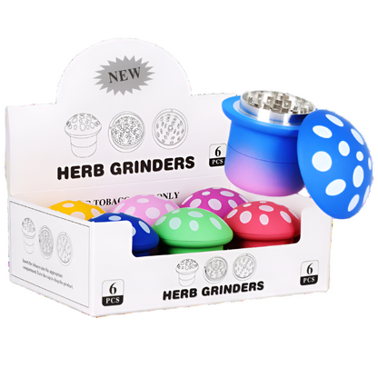 Gradient Colorful Mushroom Grinder - Assorted