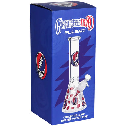 Pulsar x Grateful Dead 10" Beaker - Patchwork Steal Your Face