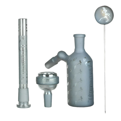 Pulsar x Grateful Dead 13.75" Bolts & Skellies Beaker Water Pipe Set - Metallic Blue SALE
