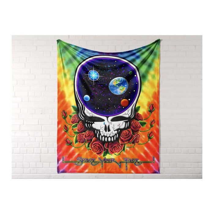 Grateful Dead Space Your Face Fleece Throw Blanket