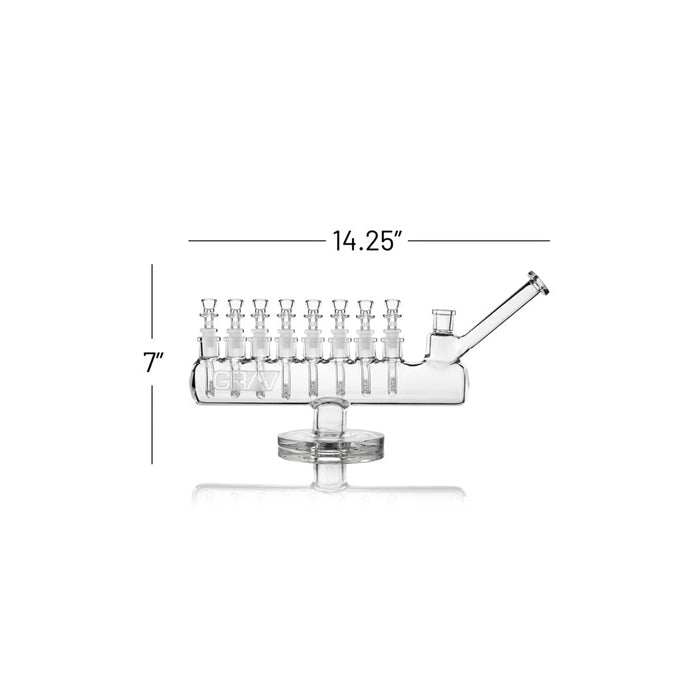 GRAV® Clear Menorah Waterpipe