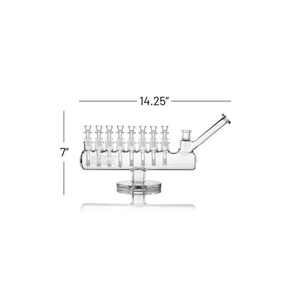 GRAV® Clear Menorah Waterpipe