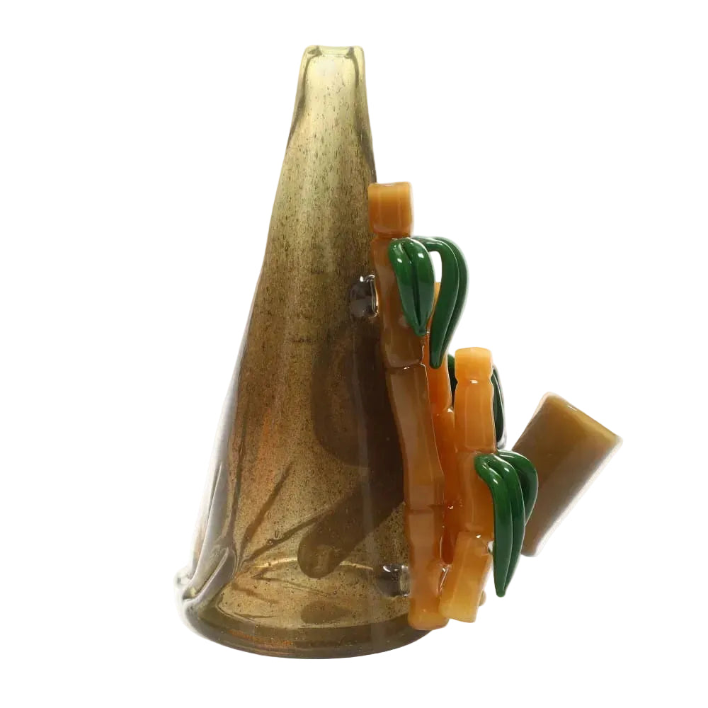 Haha Glass CFL Bamboo Cone Bubbler