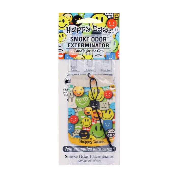 Happy Daze Smoke Odor Car Hanger
