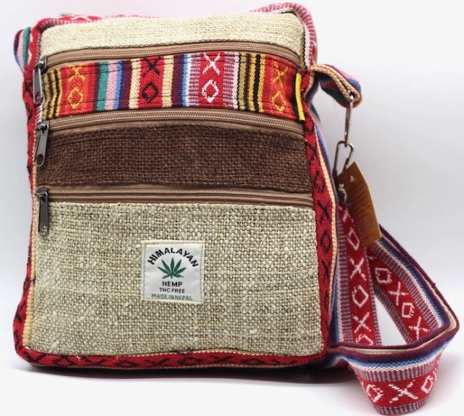 Gheri Hemp 5 Pocket Ipad Passport Bag