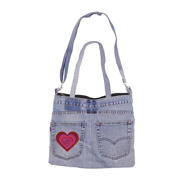 Upcycled Denim Jean Butt Bag