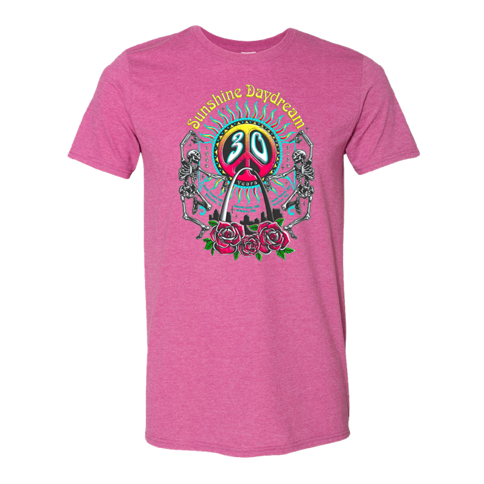 Sunshine Daydream 30th Anniversary Commemorative T-Shirt - Heather Berry