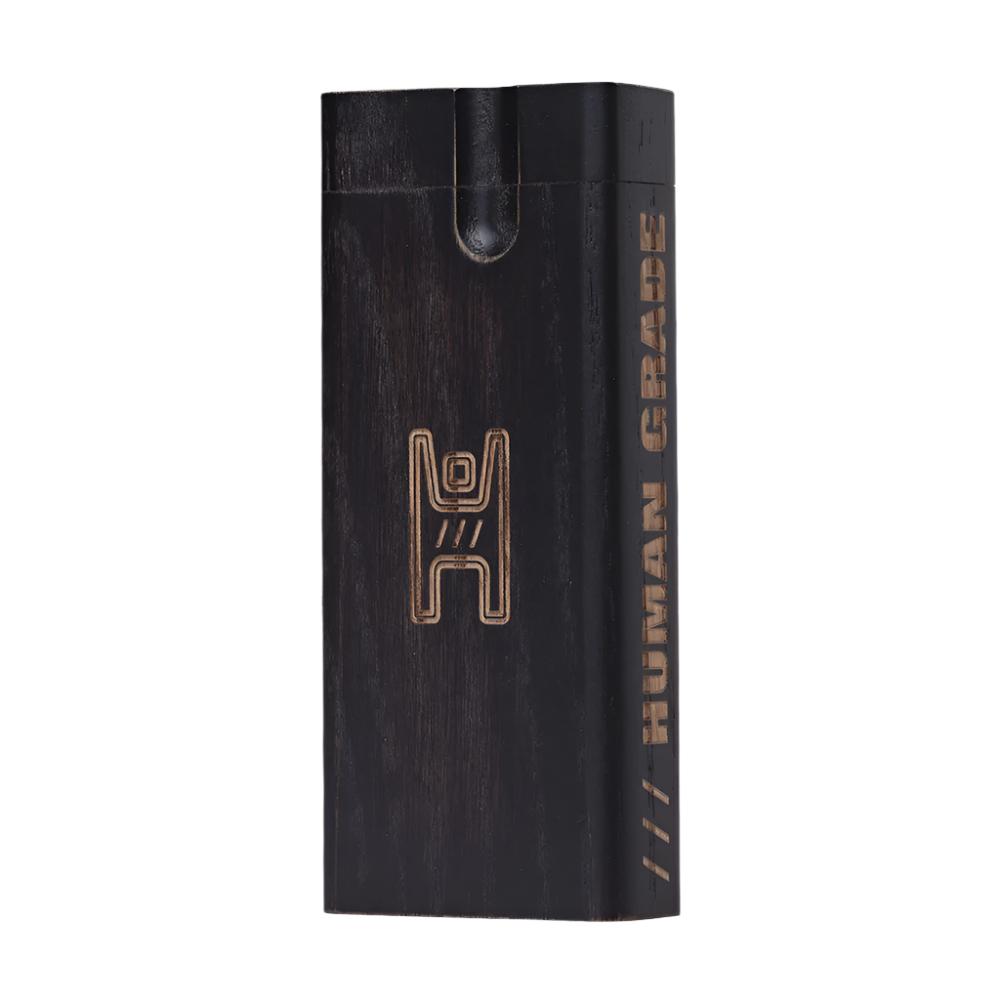 Human Grade Large Wood Dugout with Metal Digger Bat - Black