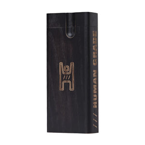 Human Grade Large Wood Dugout with Metal Digger Bat - Black