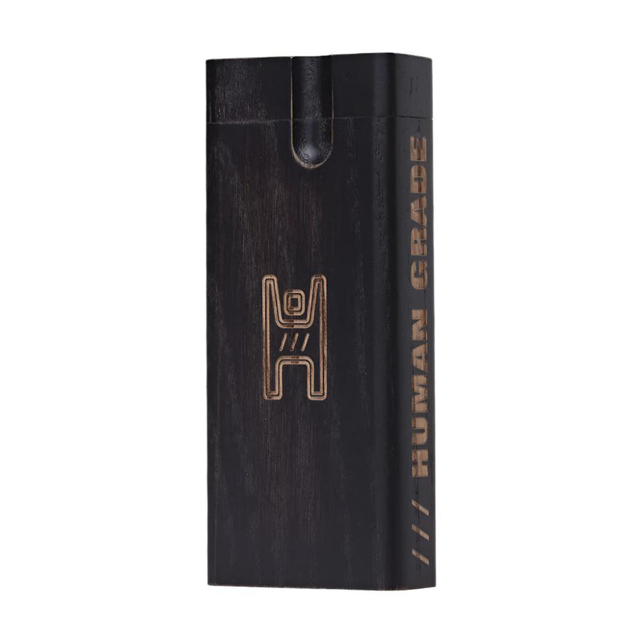 Human Grade Large Wood Dugout with Metal Digger Bat - Black