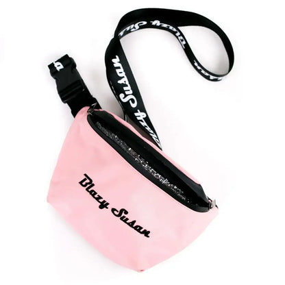 Blazy Susan Pink Smell Proof Fanny Pack - Pink / Pink