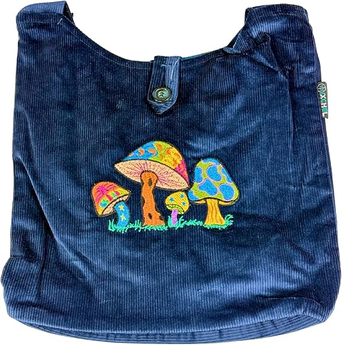 Erika Corduroy Mushroom Embroidery Bag