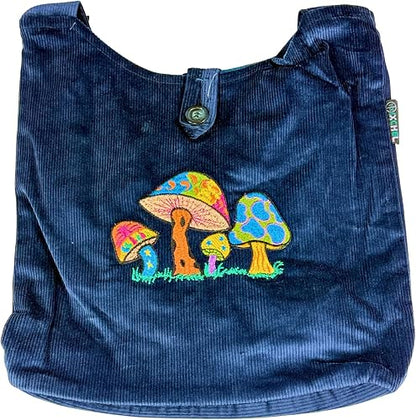 Erika Corduroy Mushroom Embroidery Bag