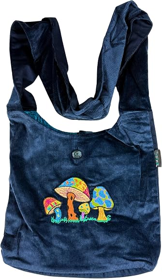 Erika Corduroy Mushroom Embroidery Bag