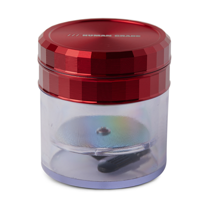 Human Grade 2.5 inch 4 Piece Clear Storage Grinder - Assorted Colors