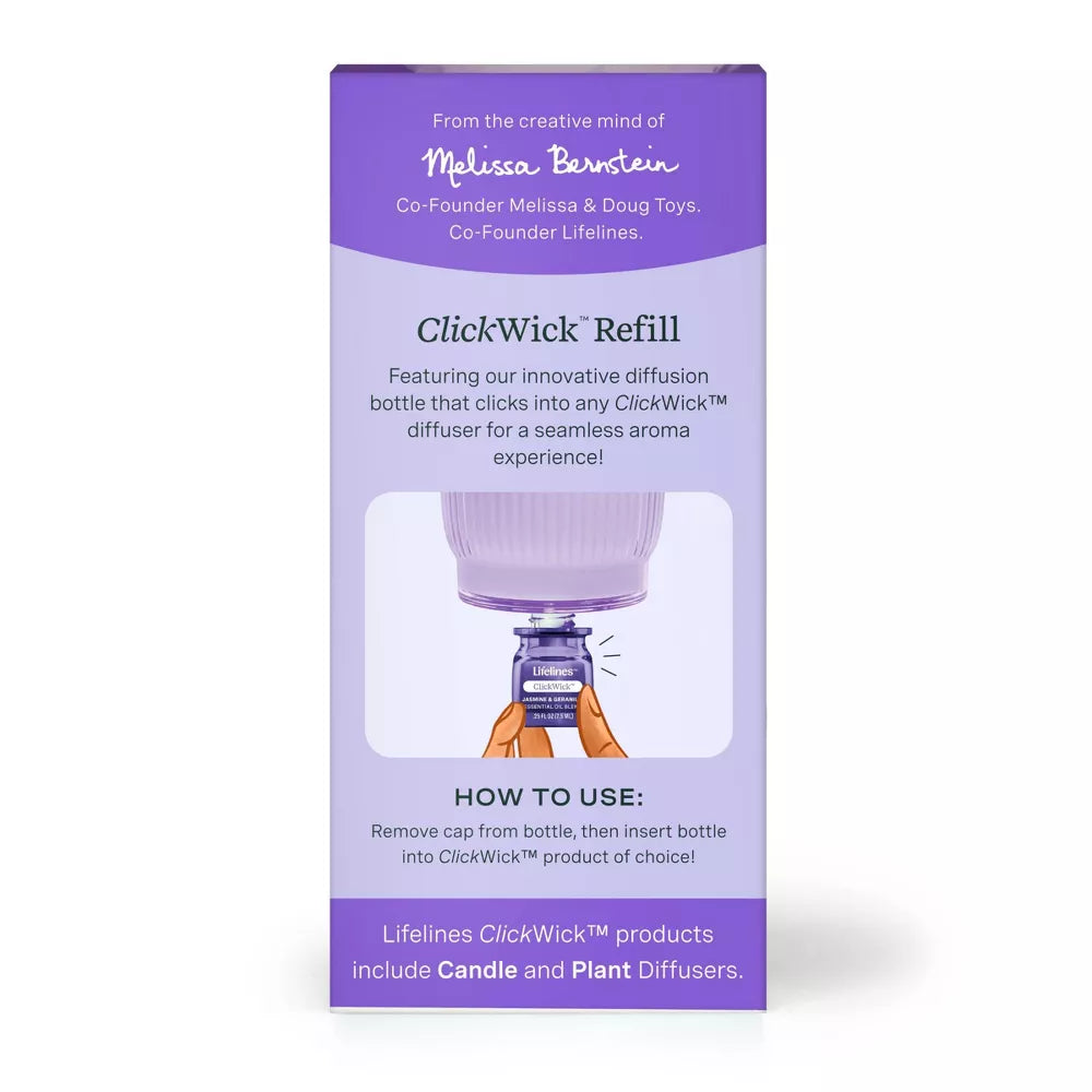 Lifelines™ ClickWick™ Refill - Jasmine & Geranium