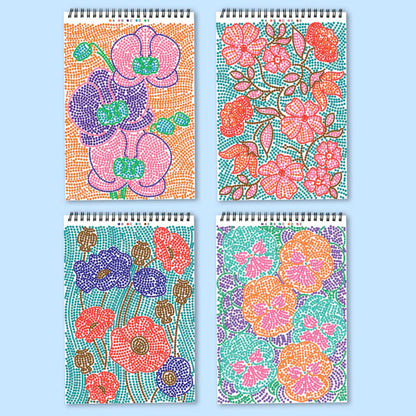 Lifelines™ FlowArt: Dot-By-Letter Botanicals Coloring Pad