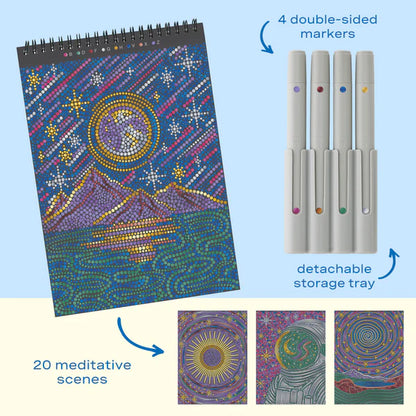 Lifelines™ FlowArt: Dot-By-Letter Into the Galaxy Coloring Pad