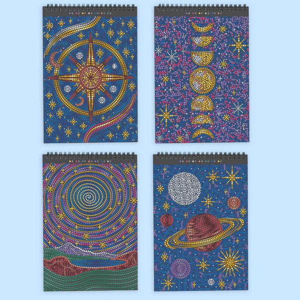 Lifelines™ FlowArt: Dot-By-Letter Into the Galaxy Coloring Pad