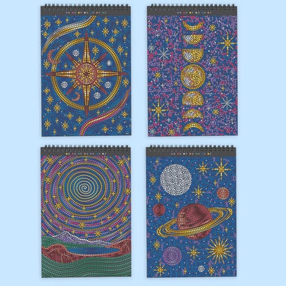 Lifelines™ FlowArt: Dot-By-Letter Into the Galaxy Coloring Pad