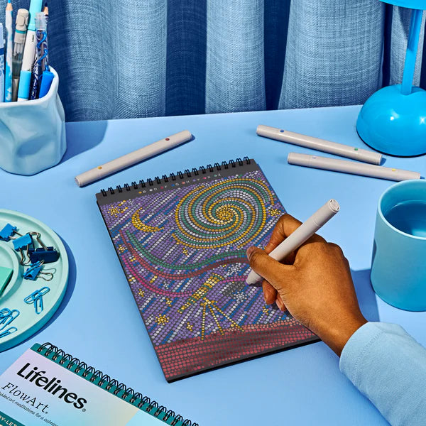 Lifelines™ FlowArt: Dot-By-Letter Into the Galaxy Coloring Pad