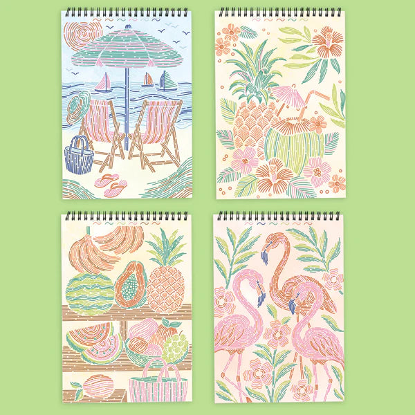 Lifelines™ FlowArt: Trace-By-Line Tropical Paradise Coloring Pad