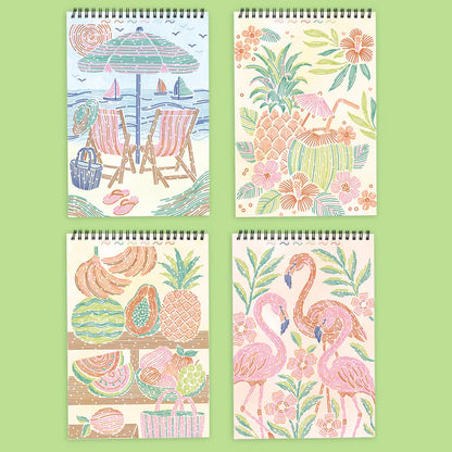 Lifelines™ FlowArt: Trace-By-Line Tropical Paradise Coloring Pad