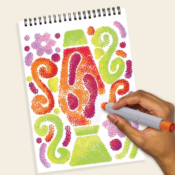 Lifelines™ FlowArt: Pogo-Dot Groovy Vibes Coloring Pad