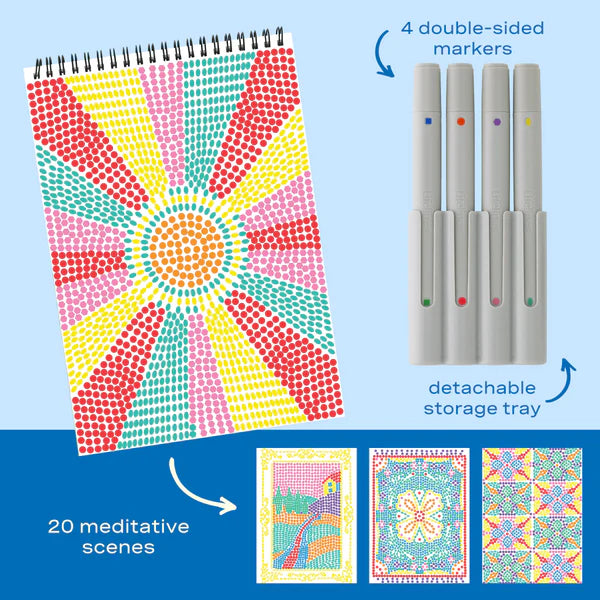 Lifelines™ FlowArt: Stamp by Shape Mediterranean Mosiac Coloring Pad