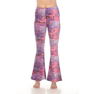 Psychedelic Marble Bellbottom Pants in Purple SALE
