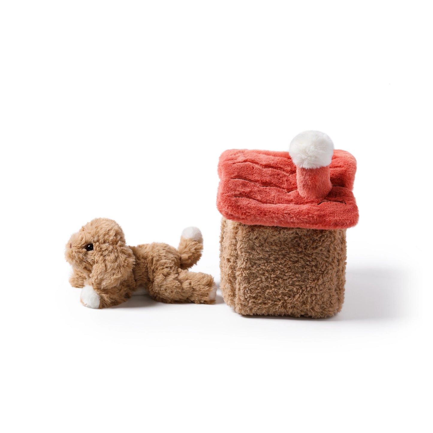 McHugs Relaxed Puppy Scene Stuffed Animal