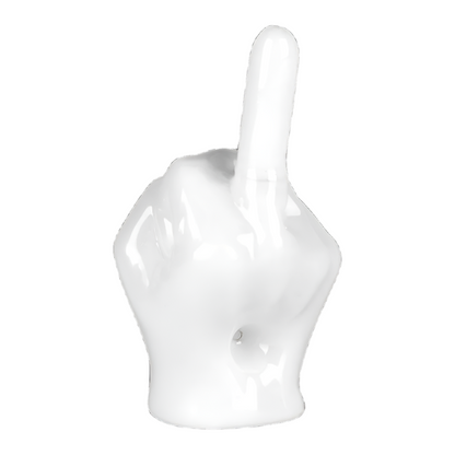 Middle Finger Glass Hand Pipe - Assorted Colors