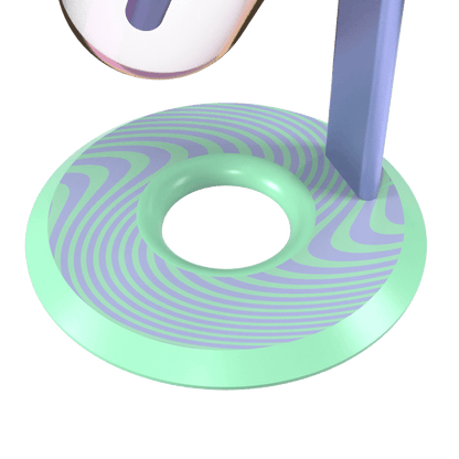 Stündenglass® Gravity Pipe Limited Edition Khalifa Violet Sky / Mints