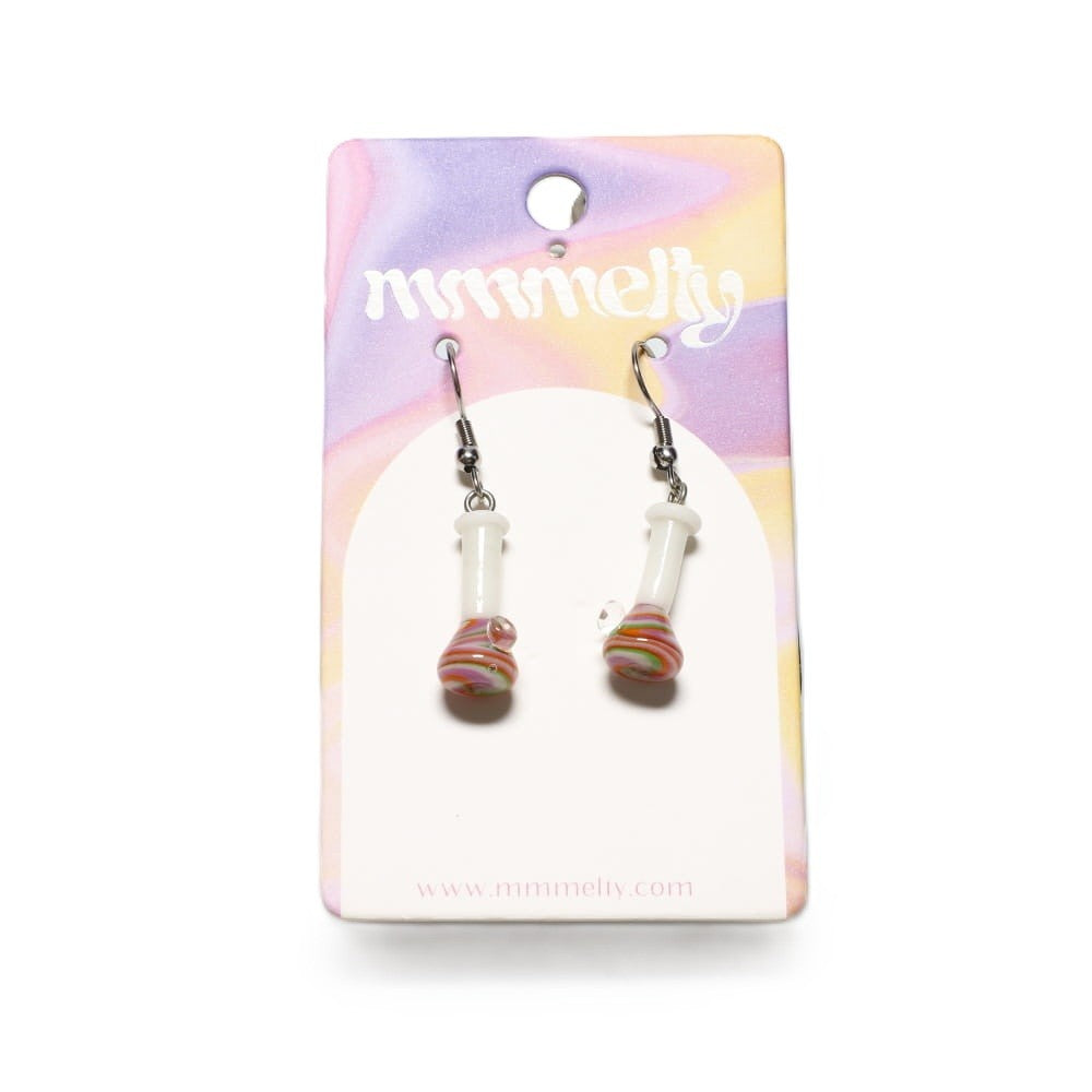 Mmmelty Glass Earrings - Smoker's Edition