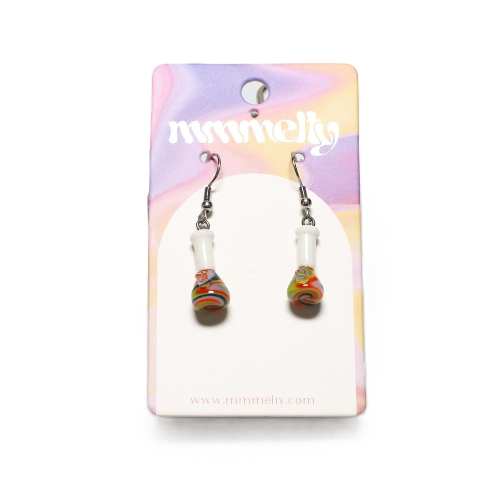Mmmelty Glass Earrings - Smoker's Edition