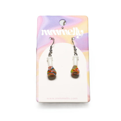 Mmmelty Glass Earrings - Smoker's Edition