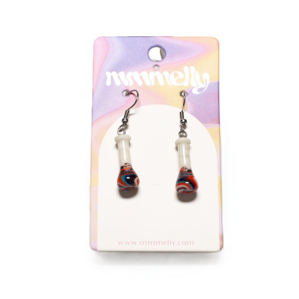 Mmmelty Glass Earrings - Smoker's Edition