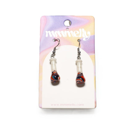 Mmmelty Glass Earrings - Smoker's Edition