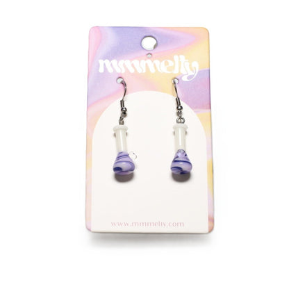Mmmelty Glass Earrings - Smoker's Edition